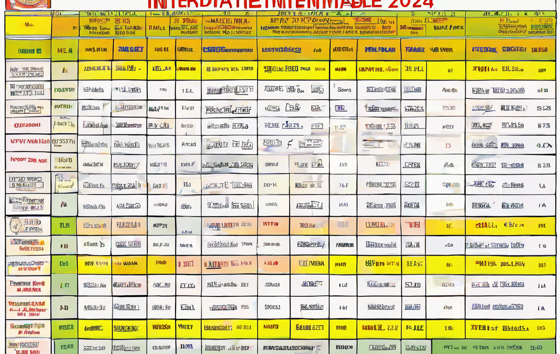 Creating Your Intermediate Time Table for 2024: A Step-by-Step Guide