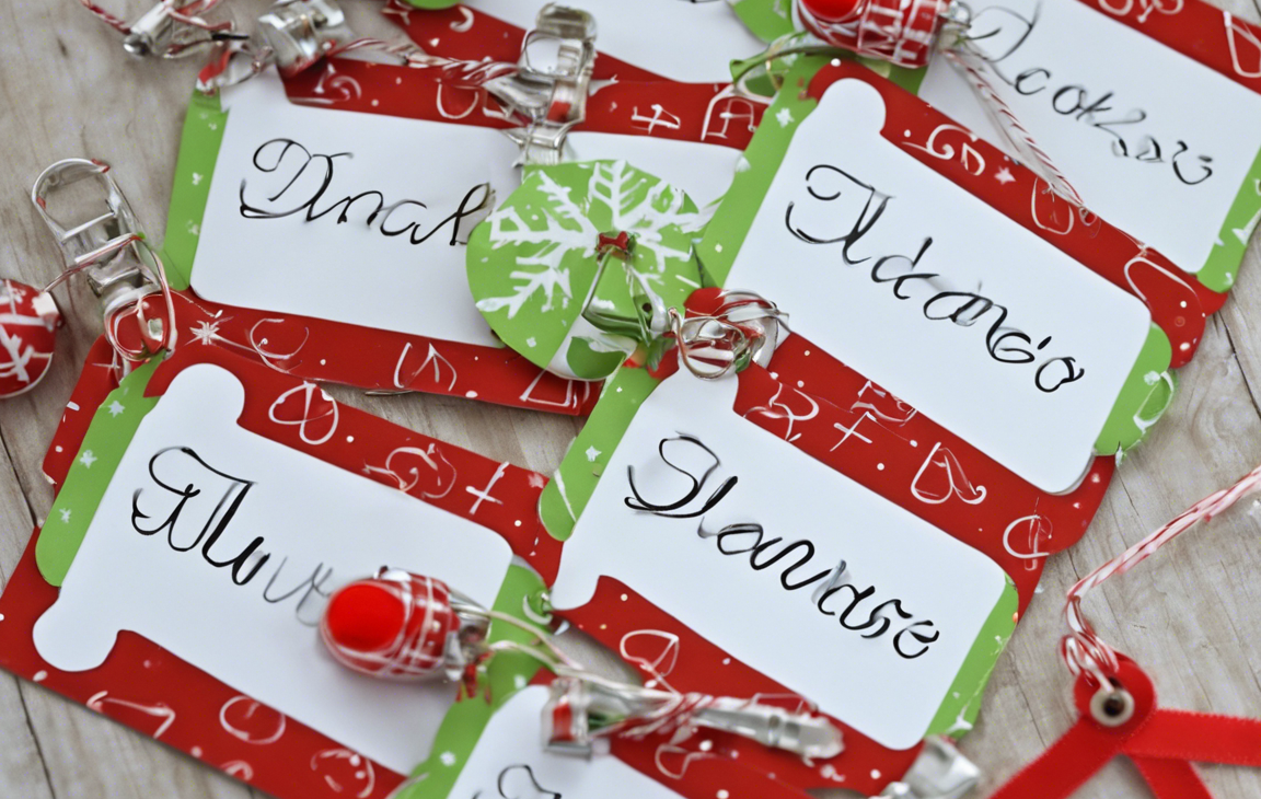 Creative Stocking Name Tags Ideas