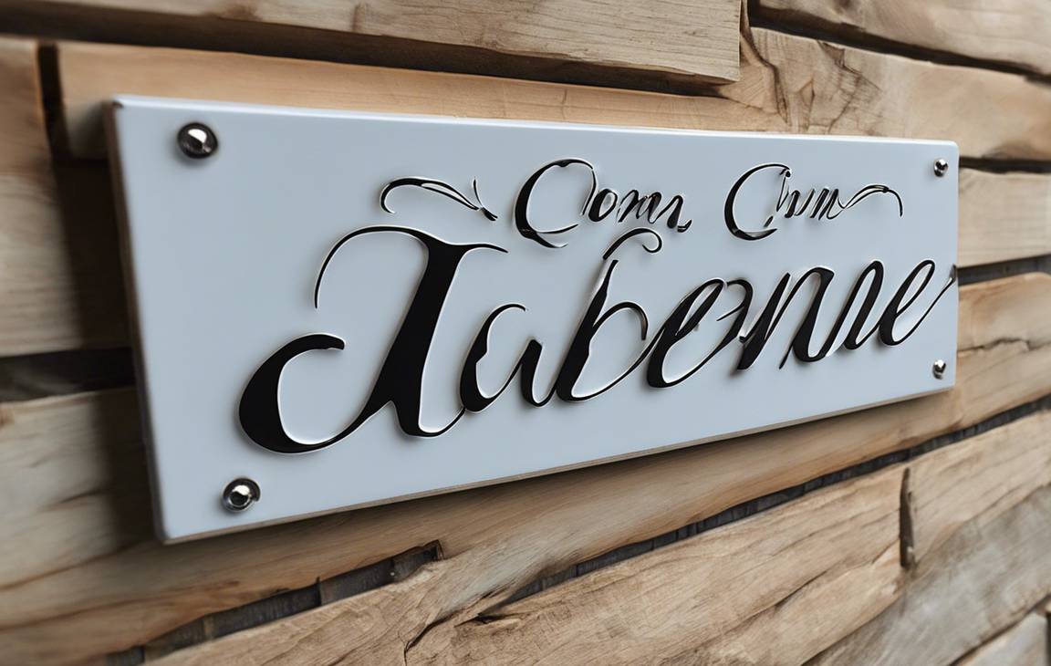 Personalize Your Space with a Custom Name Plate!